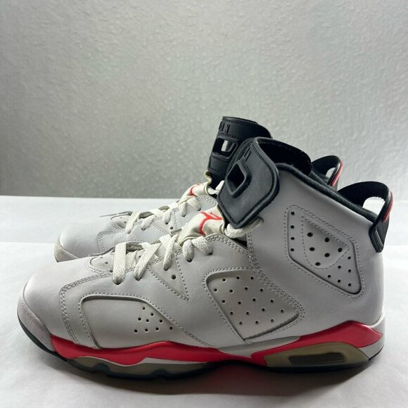 Jordan Other - Nike Air Jordan Shoes Youth Sz 7Y White Retro Infrared Lace Up Athletic Sneakers